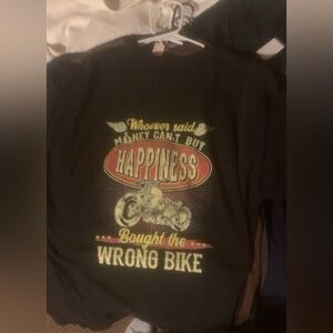Black biker Tee